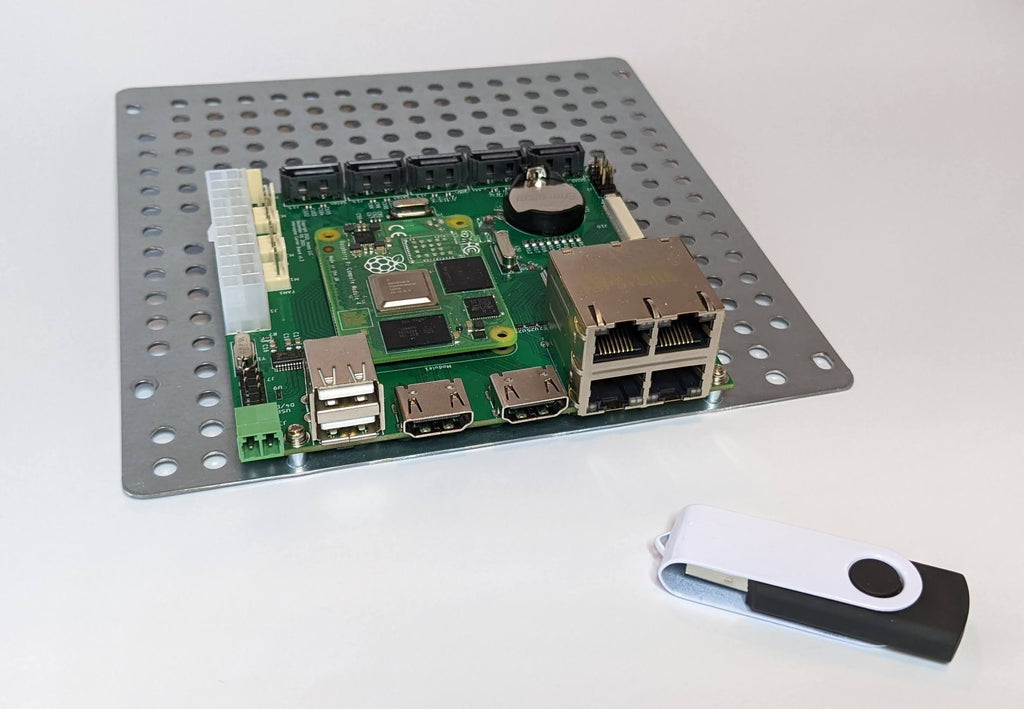 Interceptor Board Adapter with carrier board, ports angle